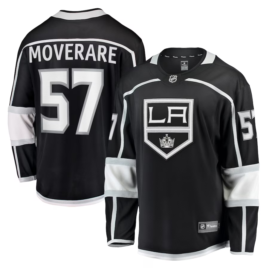 Men's Los Angeles Kings Jacob Moverare #57 Black Home Breakaway Jersey Men's Los Angeles Kings Jacob Moverare #57 Black Home Breakaway Jersey